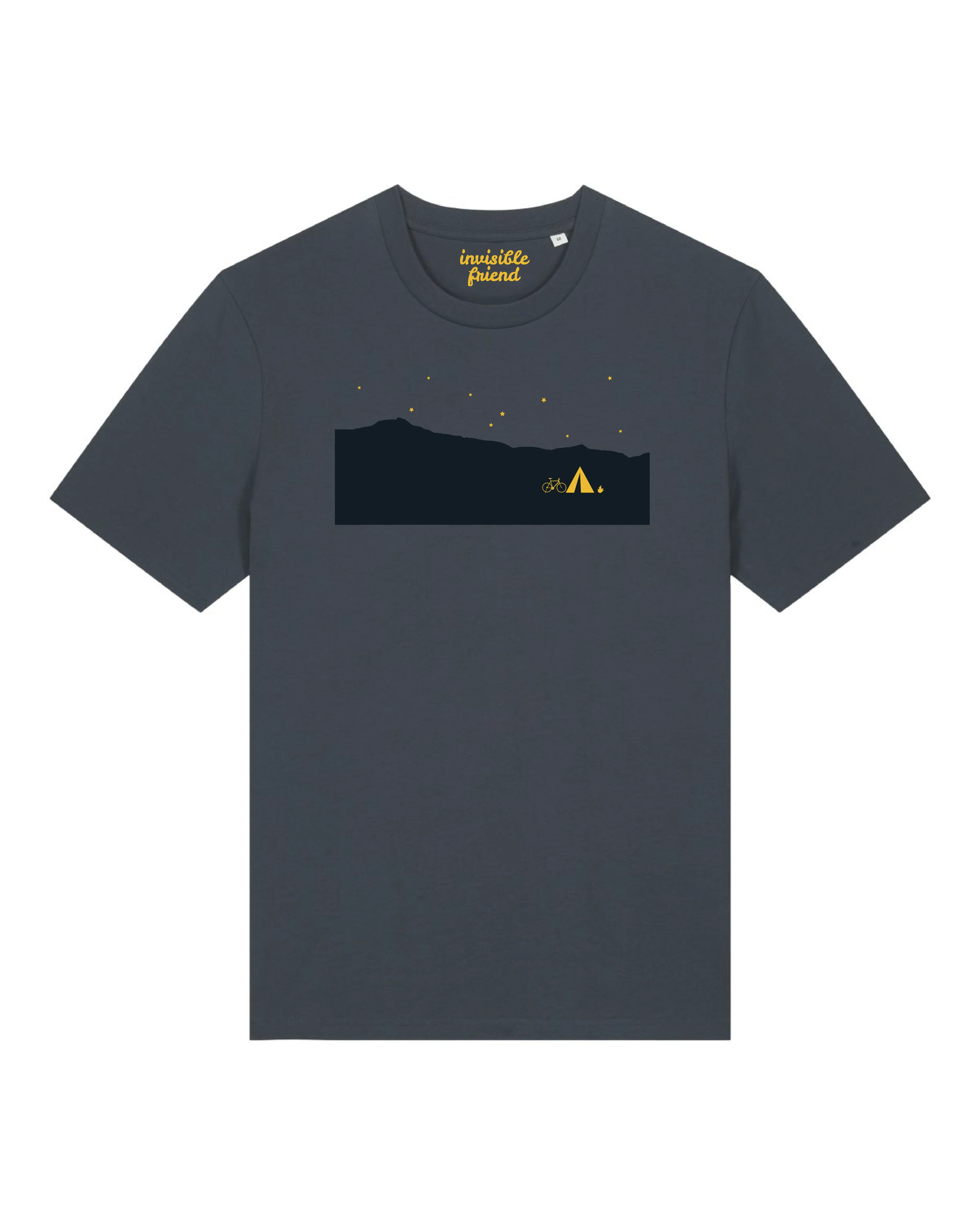 Bike and Tent Midnight T Shirt - Image 4