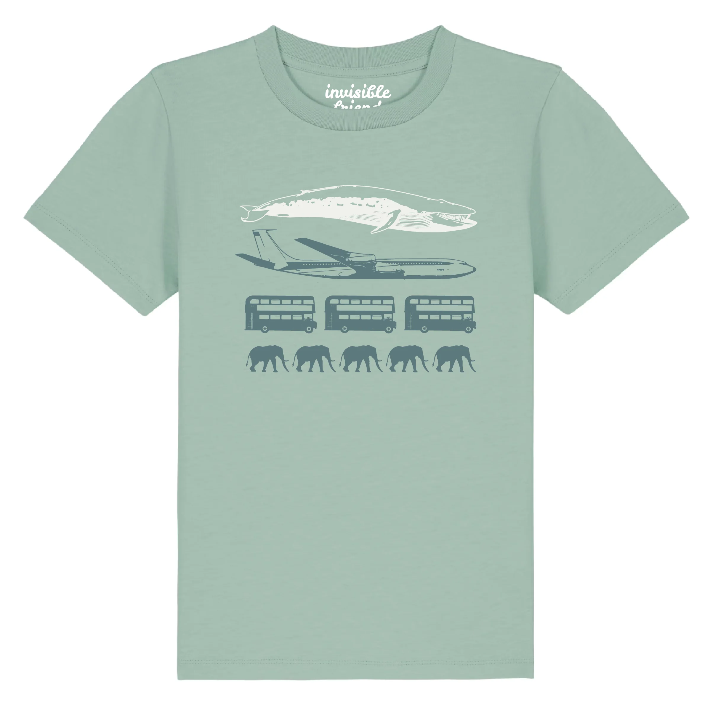 Blue Whale Size T Shirt - Kids