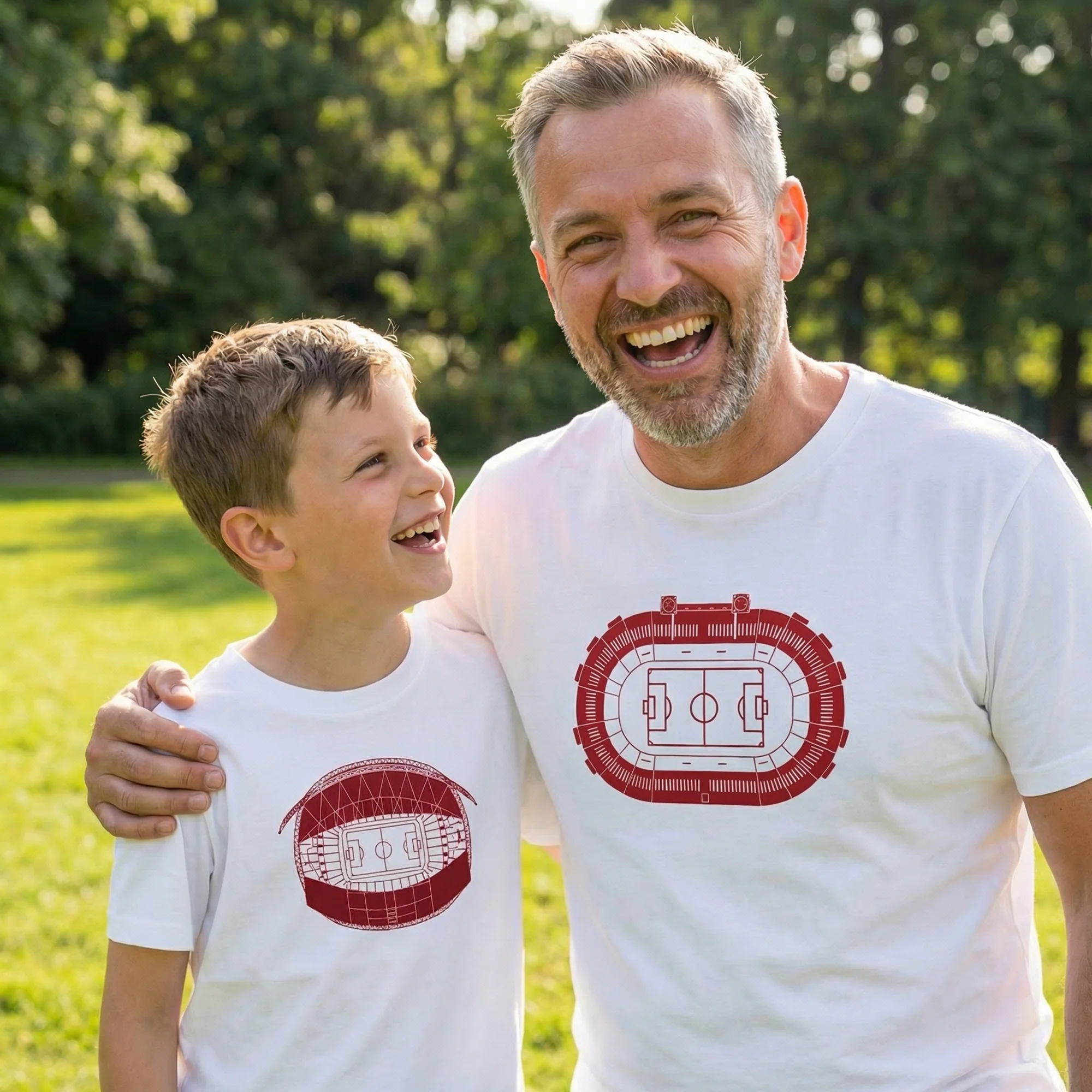 Old and New Wembley Stadiums T Shirt Set